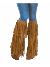 Hippie Costume Fringed Boots Tops - Womens 60s Costumes